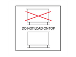 Do not load on top etiketten 100x100mm - 500/rol | Etikon
