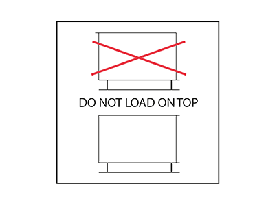 Do not load on top etiketten 100x100mm - 500/rol | Etikon