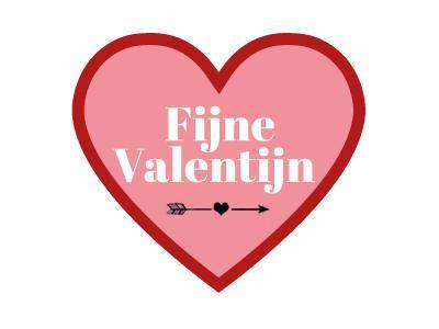 pauze Zeebrasem publiek Etiketten Fijne Valentijn hart 35x31mm - 250/rol bestellen | Etikon  etiketten