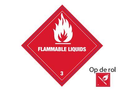 ADR/IMO 3 flammable liquid | Etikon etiketten