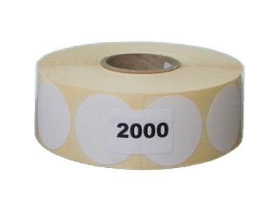 Rafflesia Arnoldi Welke leerplan Ronde witte etiketten dia 35mm - 2.000/rol bestellen | Etikon etiketten