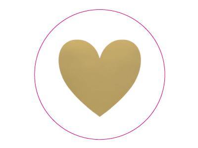 Etiketten hart goud dia 35mm - 250/rol | Etikon