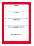 HACCP etiketten | Etikon